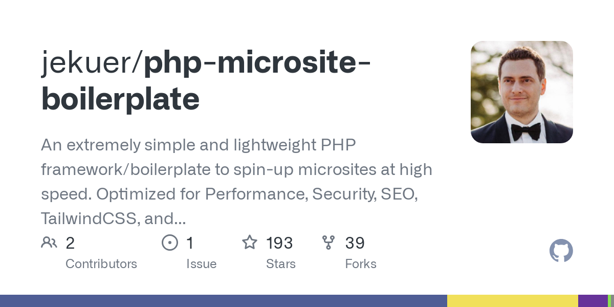 php microsite boilerplate