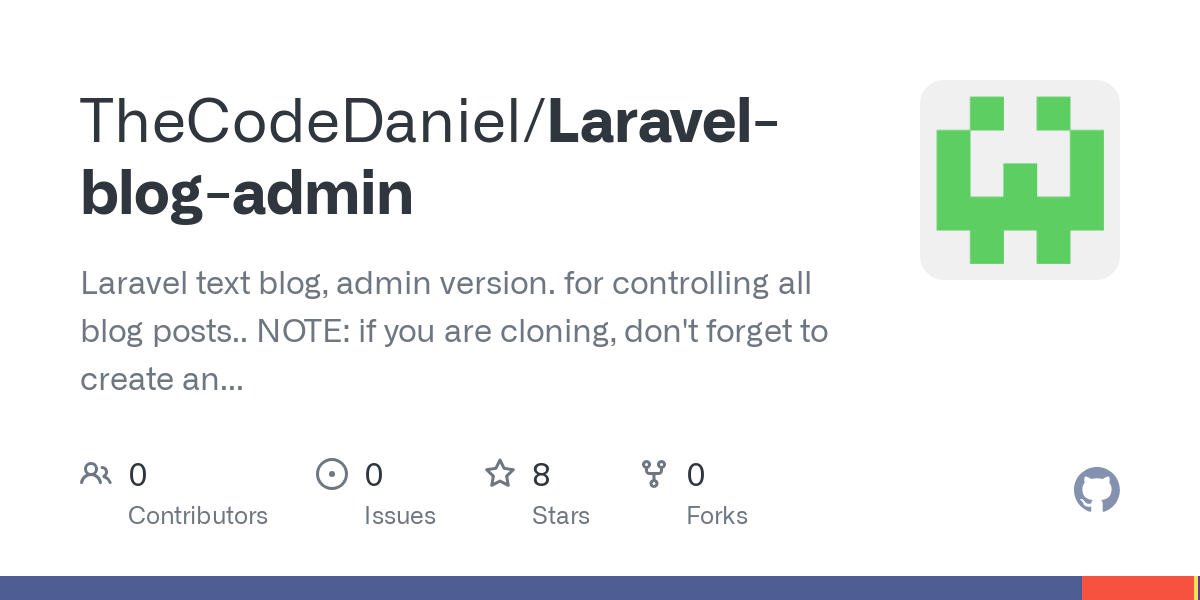 Laravel blog admin