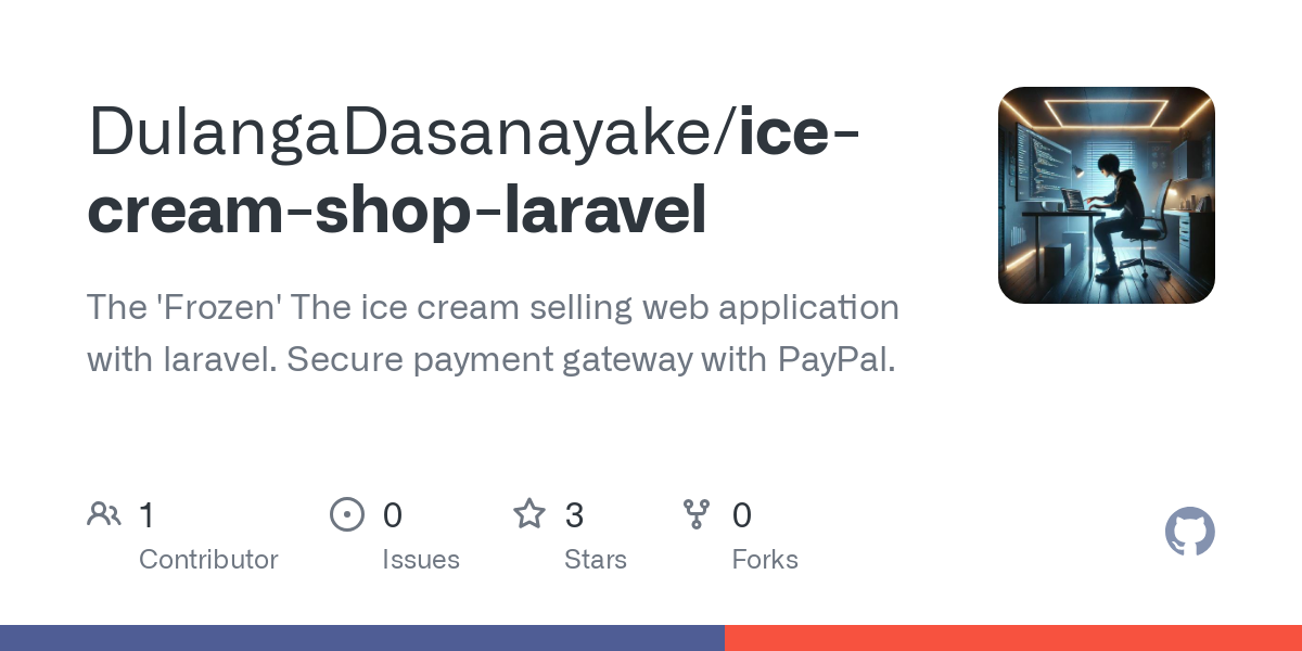 ice cream shop laravel