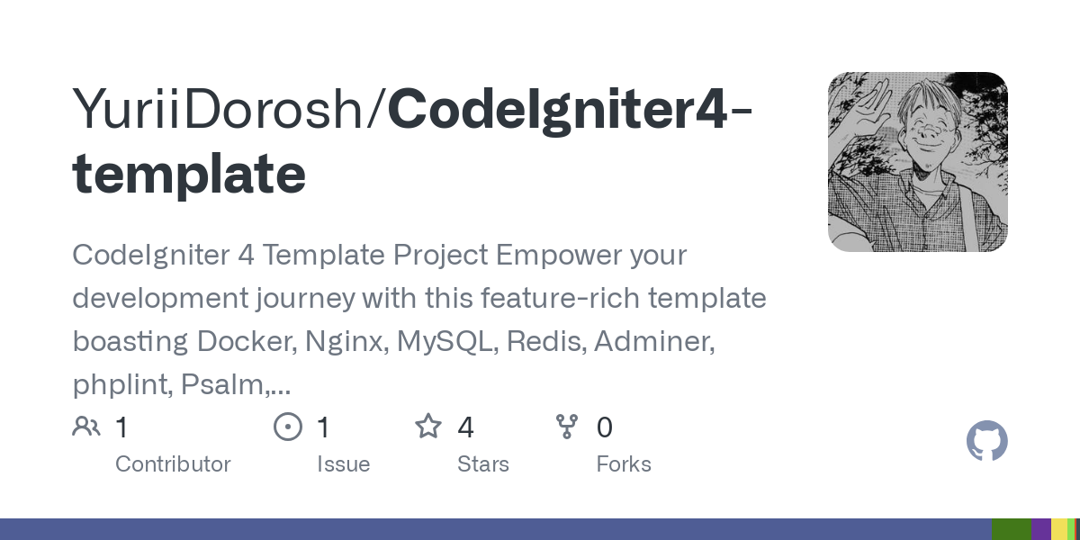 CodeIgniter4 template