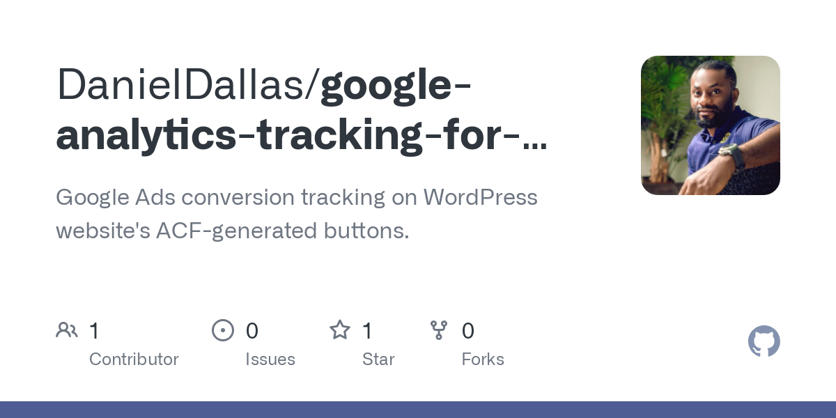 google analytics tracking for wordpress acf button