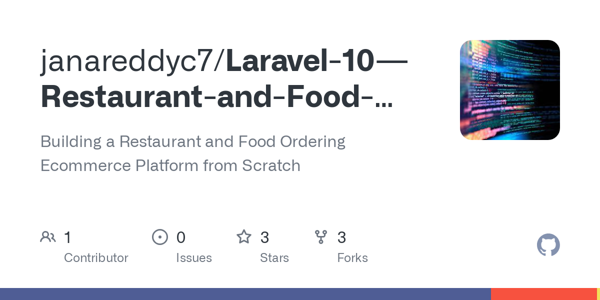 Laravel 10   Restaurant and Food Ordering Ecommerce