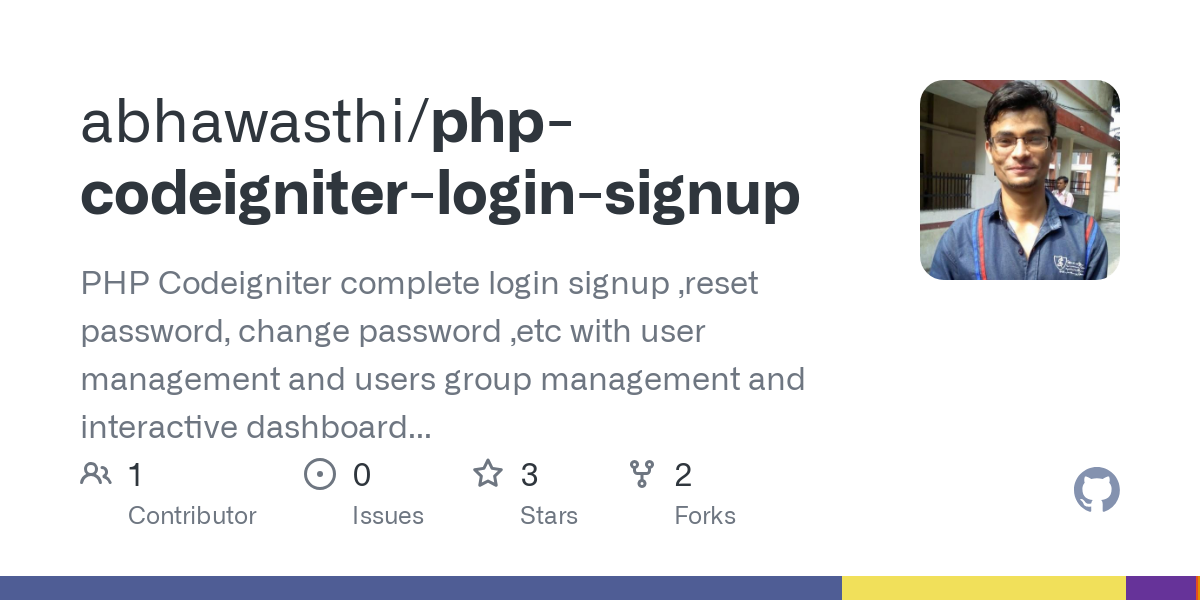 php codeigniter login signup