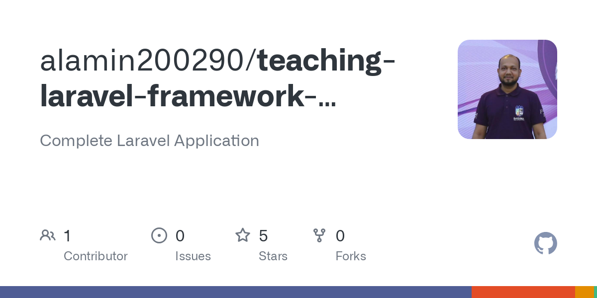 teaching laravel framework spring 2019 2020