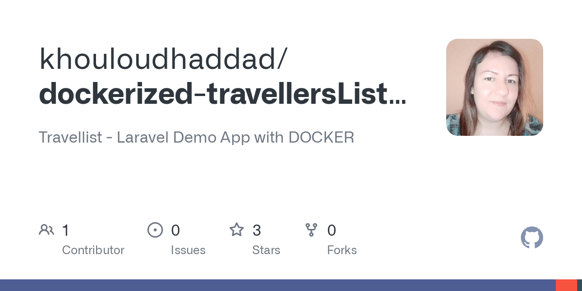 dockerized travellersList laravel