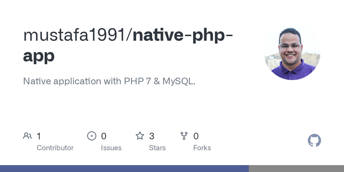 native php app